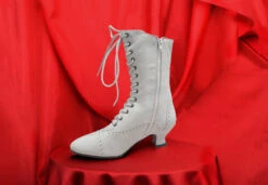 Victorian Side Zip Stone Leather Boots (SP1910ZS)