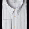 Replica Striped Fabric Spearpoint Collar Shirt | Permanent Stock (SH190R) - Colour 64 - Narrow Ticking Stripe