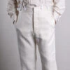 Heavyweight Linen Fishtail Back Trousers (TR922)