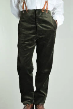 Corduroy Fishtail Back Trousers. 7 Colourways (TR600) 18 Corduroy Fishtail Back Trousers. 7 Colourways (TR600) -Urban Mode Shop webBOTTLE GREEN copy