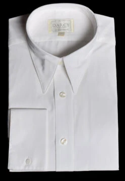 Plain Coloured Spearpoint Collar Shirt | Early C20th (SH190P) - Double - Extra Long Sleeve