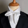 White Victorian Silk Bow Tie (CR562W)